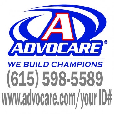 Advocare Full Color Small Window Decal *red/blue*
