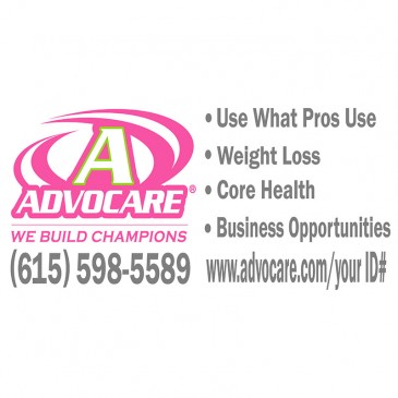 Advocare Full Color Large Window Decal *pink/lime*