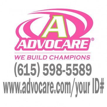 Advocare Full Color Small Window Decal *pink/lime*