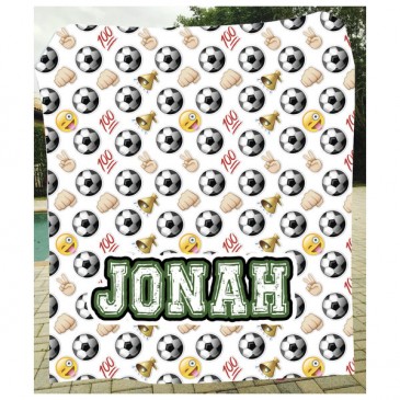 Emoji Soccer Blanket