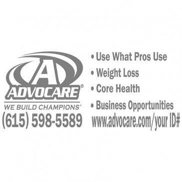 Advocare White Large Window Decal 
