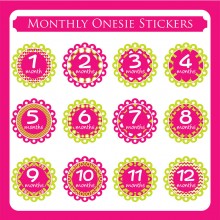 Monthly Onesie Sticker  *Blooms*