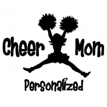 Cheer Mom Car Sticker 