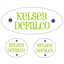 Waterproof Labels *Lime and Purple*